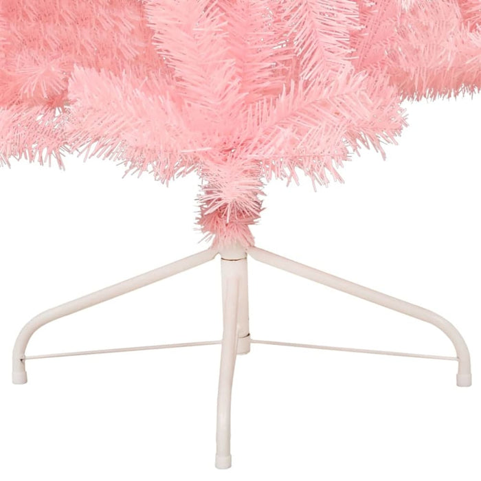 Artificial Half Christmas Tree with Stand Pink 210 Cm Pvc