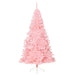 Artificial Half Christmas Tree with Stand Pink 240 Cm Pvc