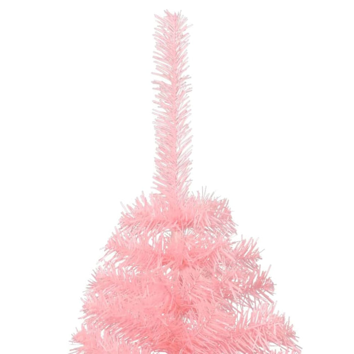 Artificial Half Christmas Tree with Stand Pink 240 Cm Pvc
