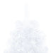 Artificial Half Christmas Tree with Stand White 210 Cm Pvc