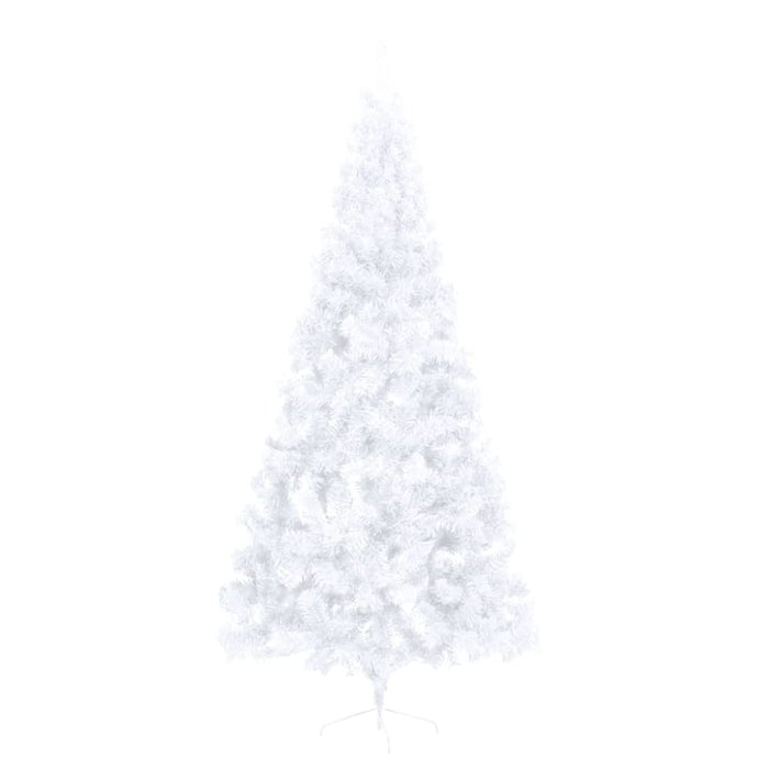 Artificial Half Christmas Tree with Stand White 210 Cm Pvc