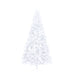 Artificial Half Christmas Tree With Stand White 210 Cm Pvc