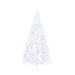 Artificial Half Christmas Tree with Stand White 210 Cm Pvc
