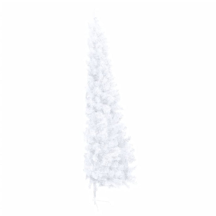 Artificial Half Christmas Tree with Stand White 210 Cm Pvc