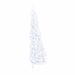 Artificial Half Christmas Tree with Stand White 210 Cm Pvc