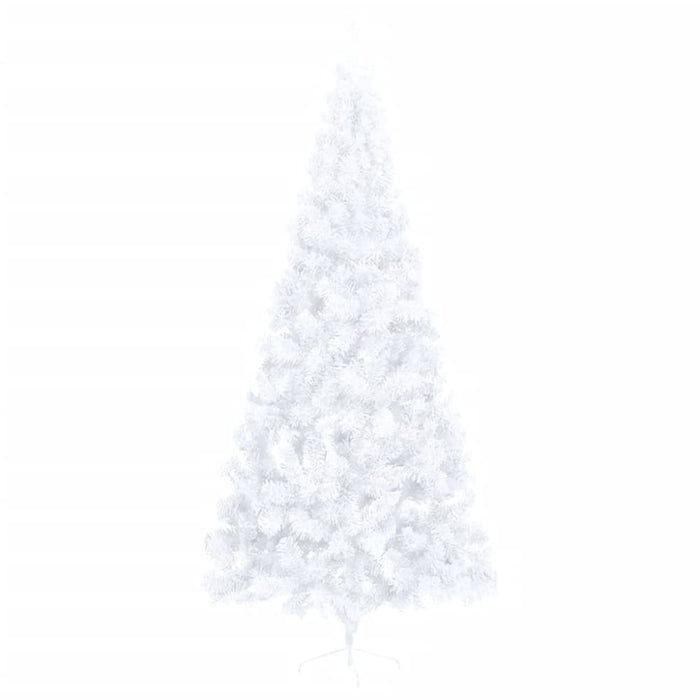 Artificial Half Christmas Tree with Stand White 240 Cm Pvc