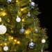 Artificial Hinged Christmas Tree With 150 Leds & Ball Set