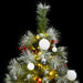 Artificial Hinged Christmas Tree 150 Leds & Ball Set 120 Cm