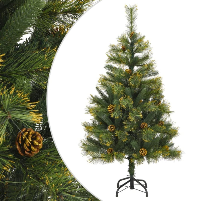 Artificial Hinged Christmas Tree with Cones 120 Cm Tpiibb
