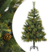 Artificial Hinged Christmas Tree with Cones 120 Cm Tpiibb
