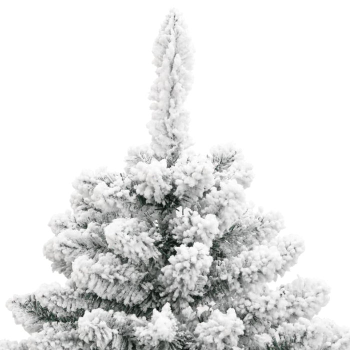 Artificial Hinged Christmas Tree with Flocked Snow 150 Cm