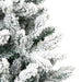 Artificial Hinged Christmas Tree with Flocked Snow 150 Cm