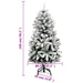 Artificial Hinged Christmas Tree with Flocked Snow 150 Cm