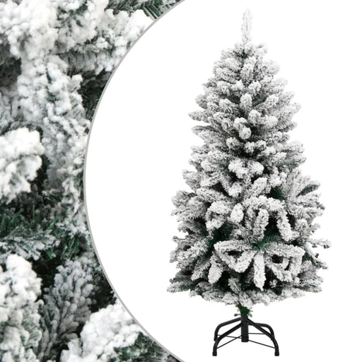 Artificial Hinged Christmas Tree with Flocked Snow 150 Cm