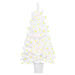 Artificial Pre-lit Christmas Tree White 90 Cm Tbiiapk