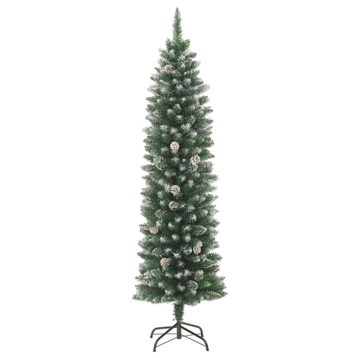 Artificial Slim Christmas Tree With Stand 150 Cm Pvc Tapolp