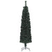 Artificial Slim Christmas Tree with Stand 180 Cm Fibre
