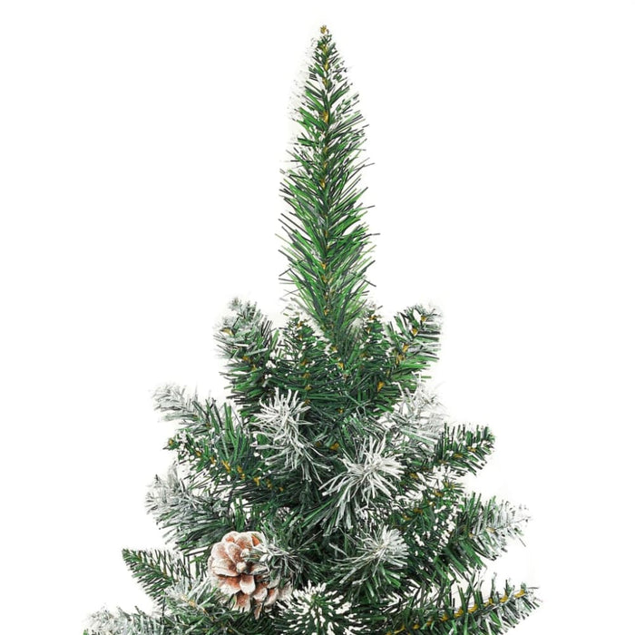 Artificial Slim Christmas Tree With Stand 210 Cm Pvc Tapoli