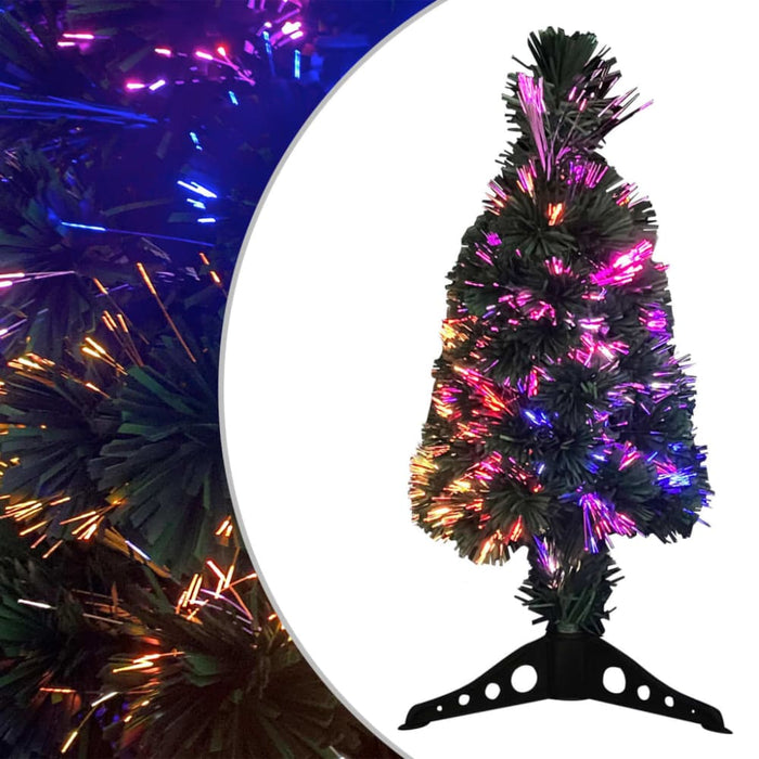 Artificial Slim Christmas Tree with Stand 64 Cm Fibre Optic
