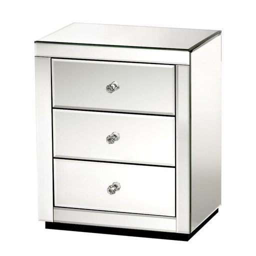 Artiss Set Of 2 Bedside Tables Drawers Mirrored Side End