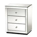 Artiss Set of 2 Bedside Tables Drawers Mirrored Side End