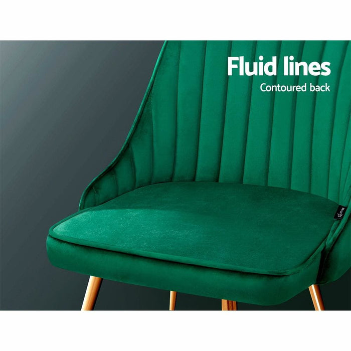 Artiss Set of 2 Dining Chairs Retro Chair Cafe Kitchen