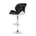 Artiss Set of 2 Kitchen Bar Stools - White Black and Chrome