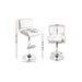 Artiss Set of 2 Pu Leather Gas Lift Bar Stools - White