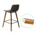 Artiss Set Of 2 Pu Leather Bar Stools Square Footrest