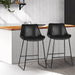 Artiss Set of 2 Bar Stools Kitchen Metal Stool Dining