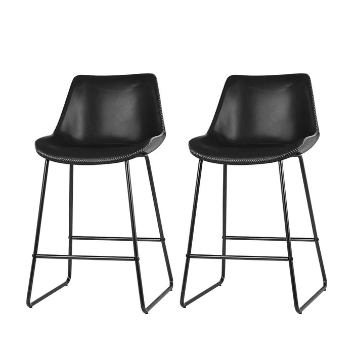 Artiss Set of 2 Bar Stools Kitchen Metal Stool Dining