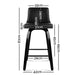 Goslash Picks Artiss Set of 2 Wooden Pu Leather Bar Stool