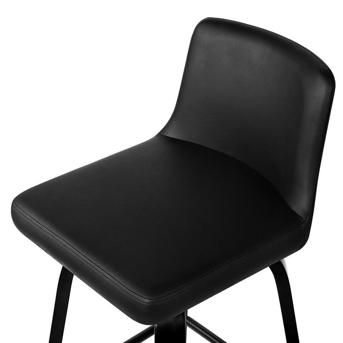 Goslash Picks Artiss Set of 2 Wooden Pu Leather Bar Stool