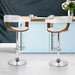 Artiss Set of 2 Wooden Pu Leather Bar Stool - White