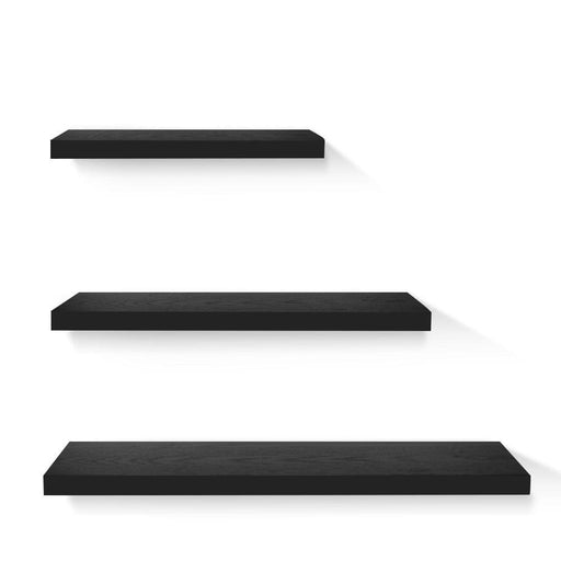 Goslash Picks Artiss 3 Piece Floating Wall Shelves - Black
