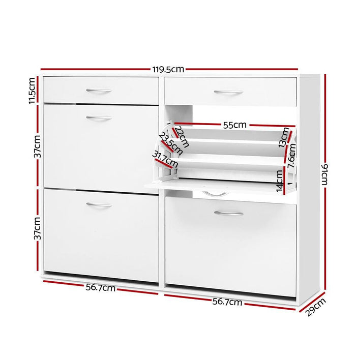 Artiss 36 Pairs Shoe Cabinet Rack Organisers Storage Shelf