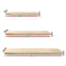 Goslash Picks Artiss 3pcs Wall Floating Shelf Set Diy Mount