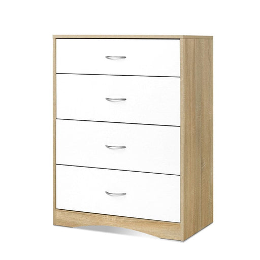 Artiss 4 Chest of Drawers Tallboy Dresser Table Bedroom