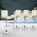 Artiss Set of 4 Pu Leather Gas Lift Bar Stools - Beige