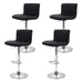 Artiss Set of 4 Line Style Pu Leather Bar Stools - Black