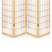 Artiss 4 Panel Wooden Room Divider - Natural