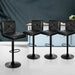 Artiss Set of 4 Bar Stools Pu Leather Criss Cross Style