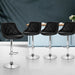 Artiss Set of 4 Bar Stools Pu Leather Diamond Style - Black