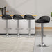 Artiss 4x Bar Stools Pu Leather Gas Lift Black