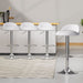 Artiss 4x Bar Stools Pu Leather Gas Lift White