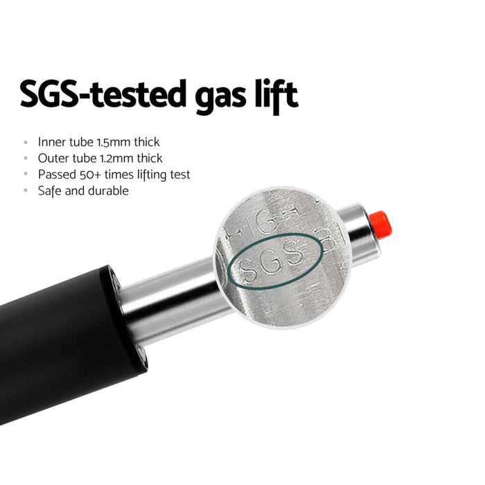 Artiss 4x Bar Stools Pu Leather Gas Lift White