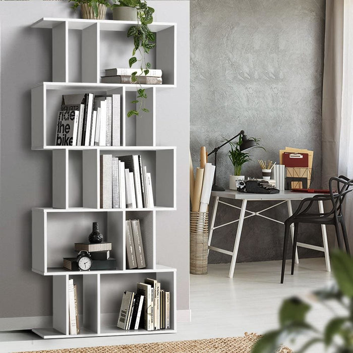 Artiss 5 Tier Bookshelf Display Shelf Cd Cabinet Bookcase