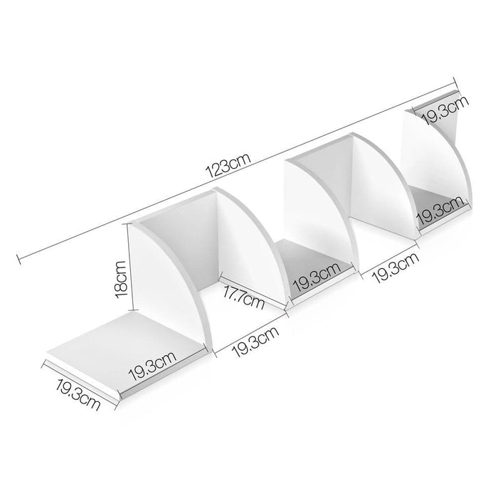 Goslash Picks Artiss 5 Tier Corner Wall Shelf - White