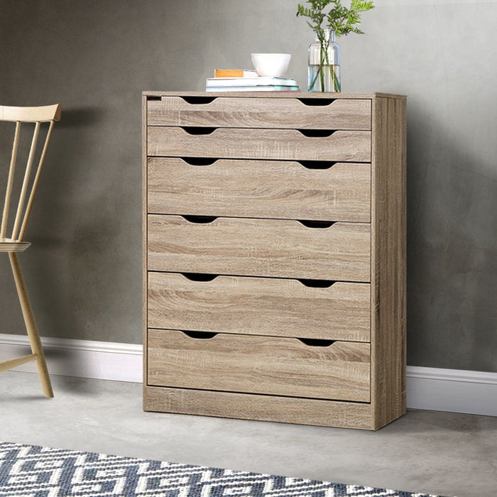 Artiss 6 Chest of Drawers Tallboy Dresser Table Storage