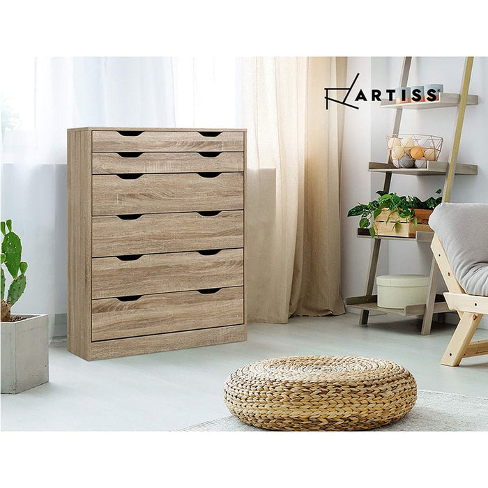 Artiss 6 Chest of Drawers Tallboy Dresser Table Storage